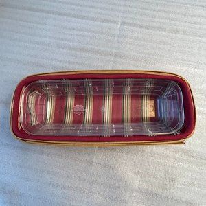 Longaberger Paprika Vintage Cracker Basket w/Liner and Protector